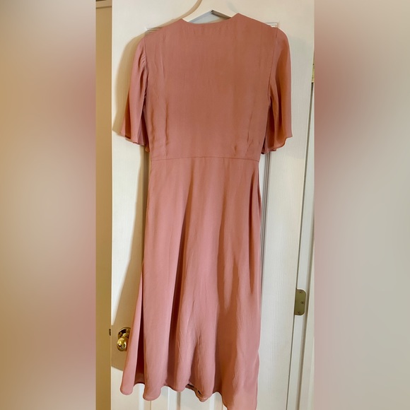 ASOS faux-wrap embroidered dress, very good condition, worn once - Picture 4 of 6